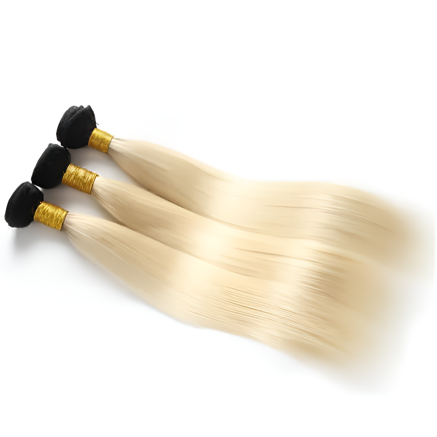 Straight Ombre Blonde-613 Hair - Bundle of 3