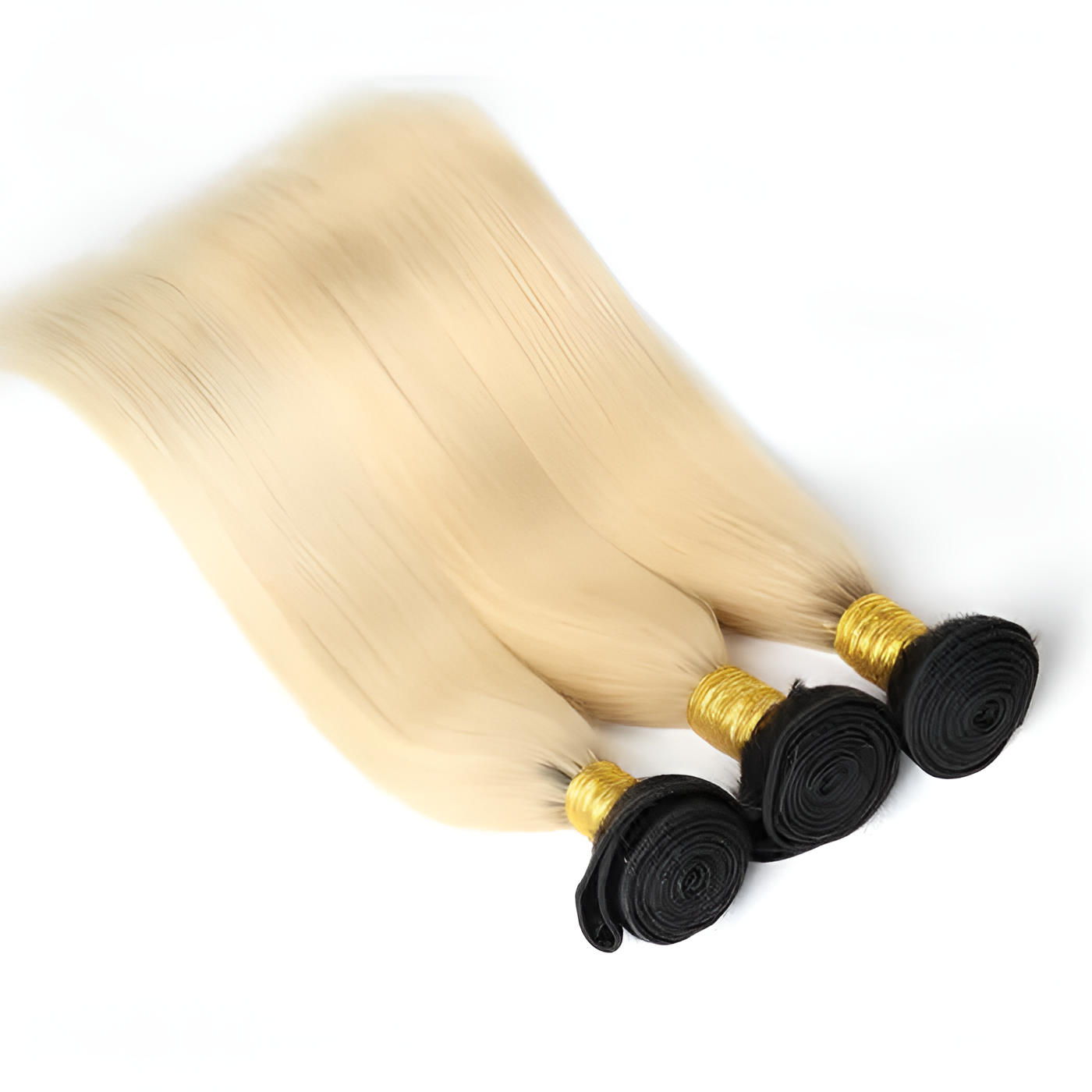 Straight Ombre Blonde-613 Hair - Bundle of 3