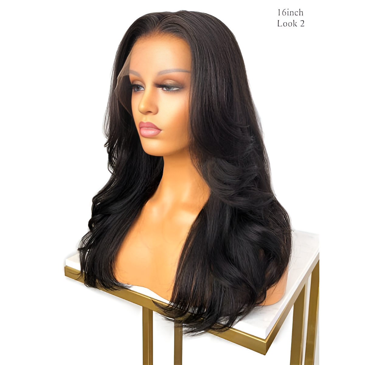 Body Wave Natural Black 13X6 - Frontal Glue less Wig