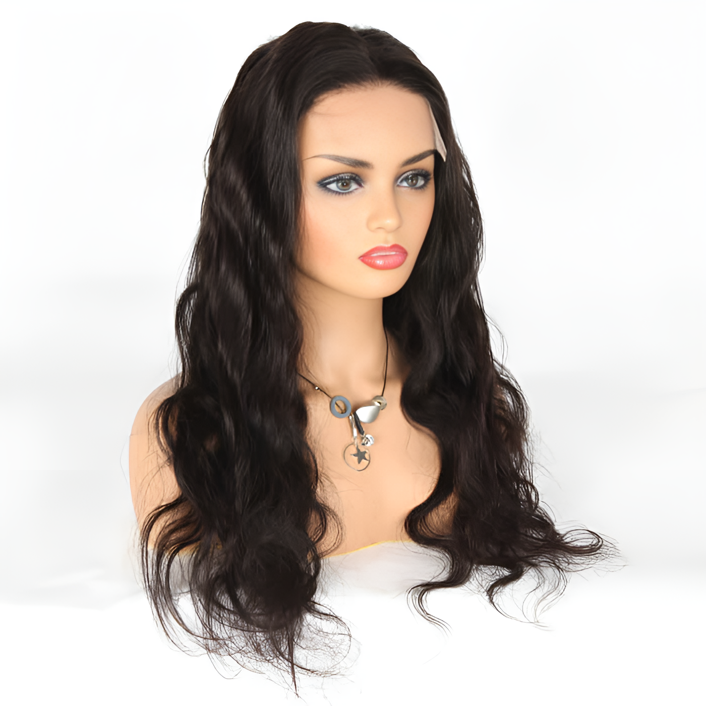 Body Wave Natural Black 13X4 - Frontal Glue less Wig