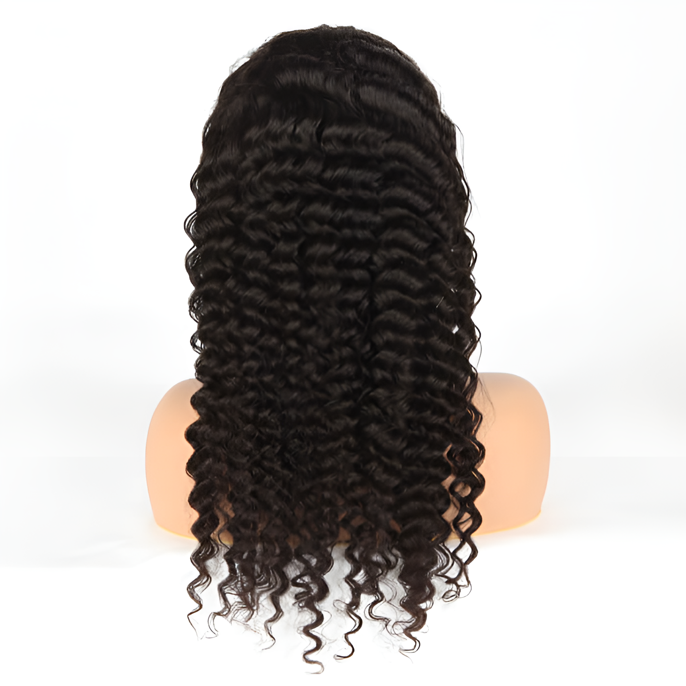 Deep Curly Natura Black 13X4 - Frontal Glue less Wig