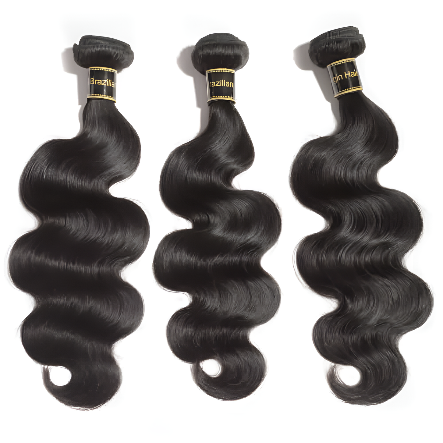 Body Wave Natural Black virgin hair - Bundle of 3