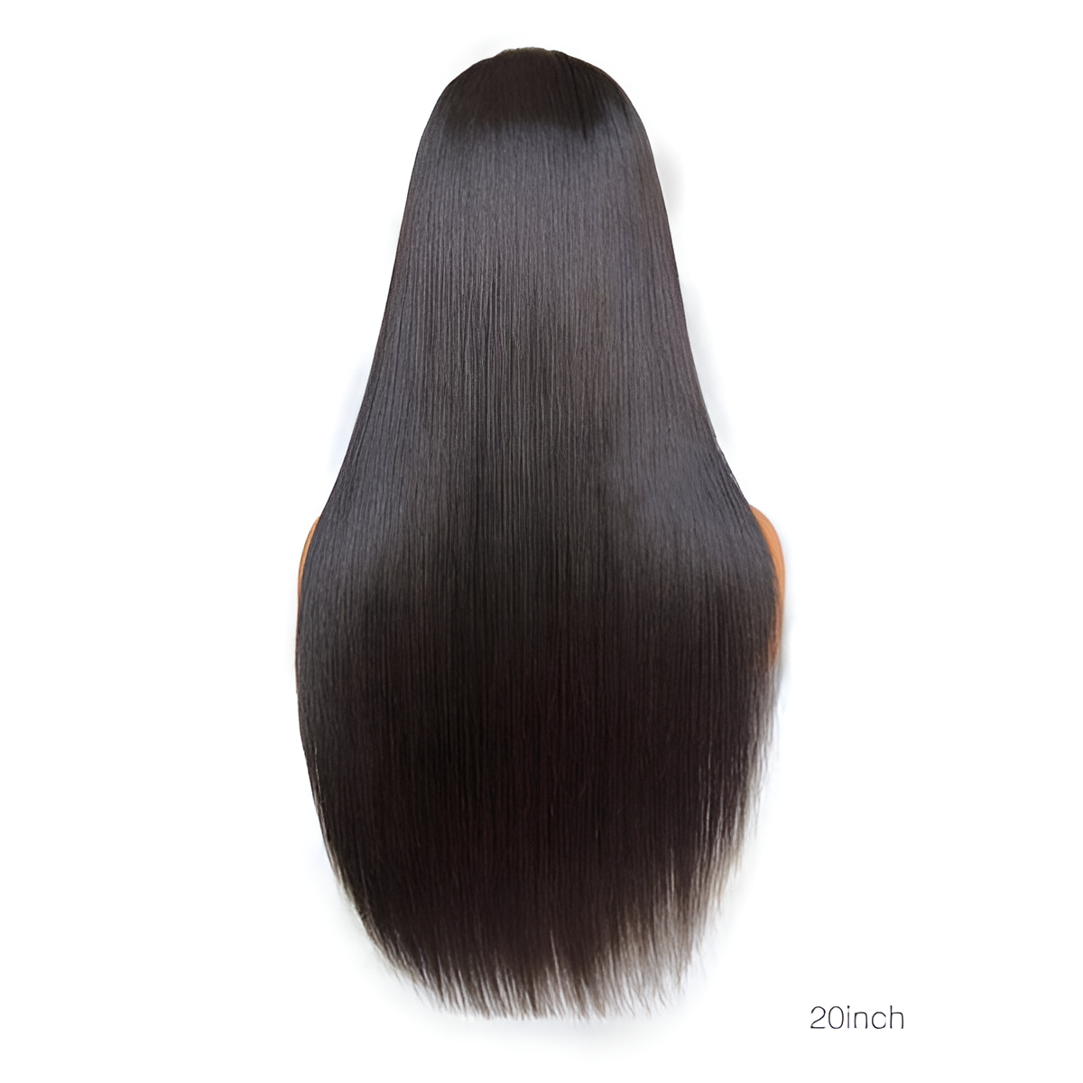 Straight Natural Black 13X6-Frontal Glue less Wig