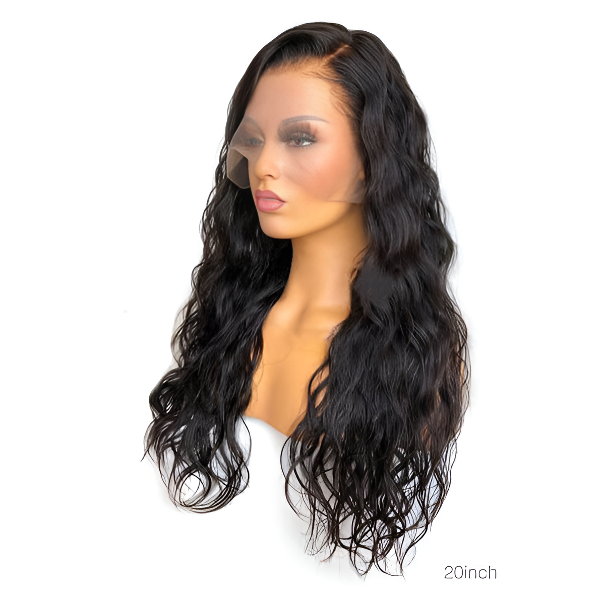 Natural Wave Natural Black 13X6-Frontal Glue less Wig