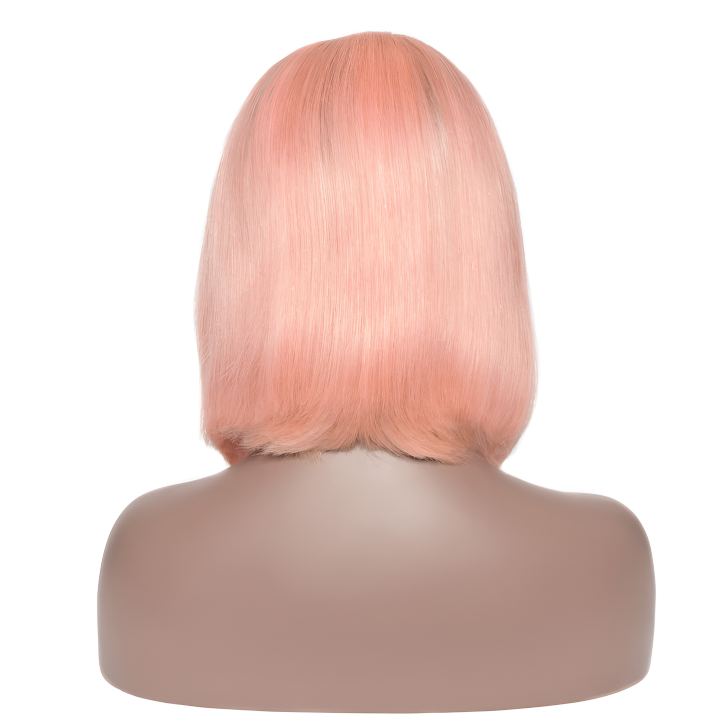 Straight Natural Black-Pink Bob Wig