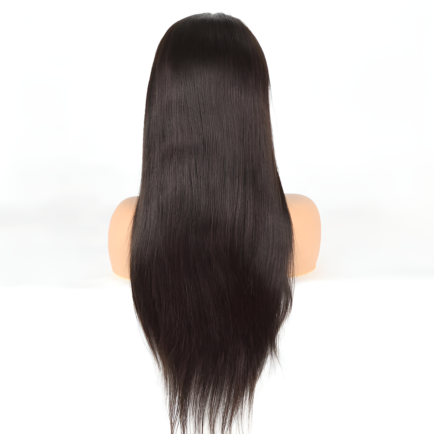 Straight Natural Black 13X4 - Frontal Glue less Wig