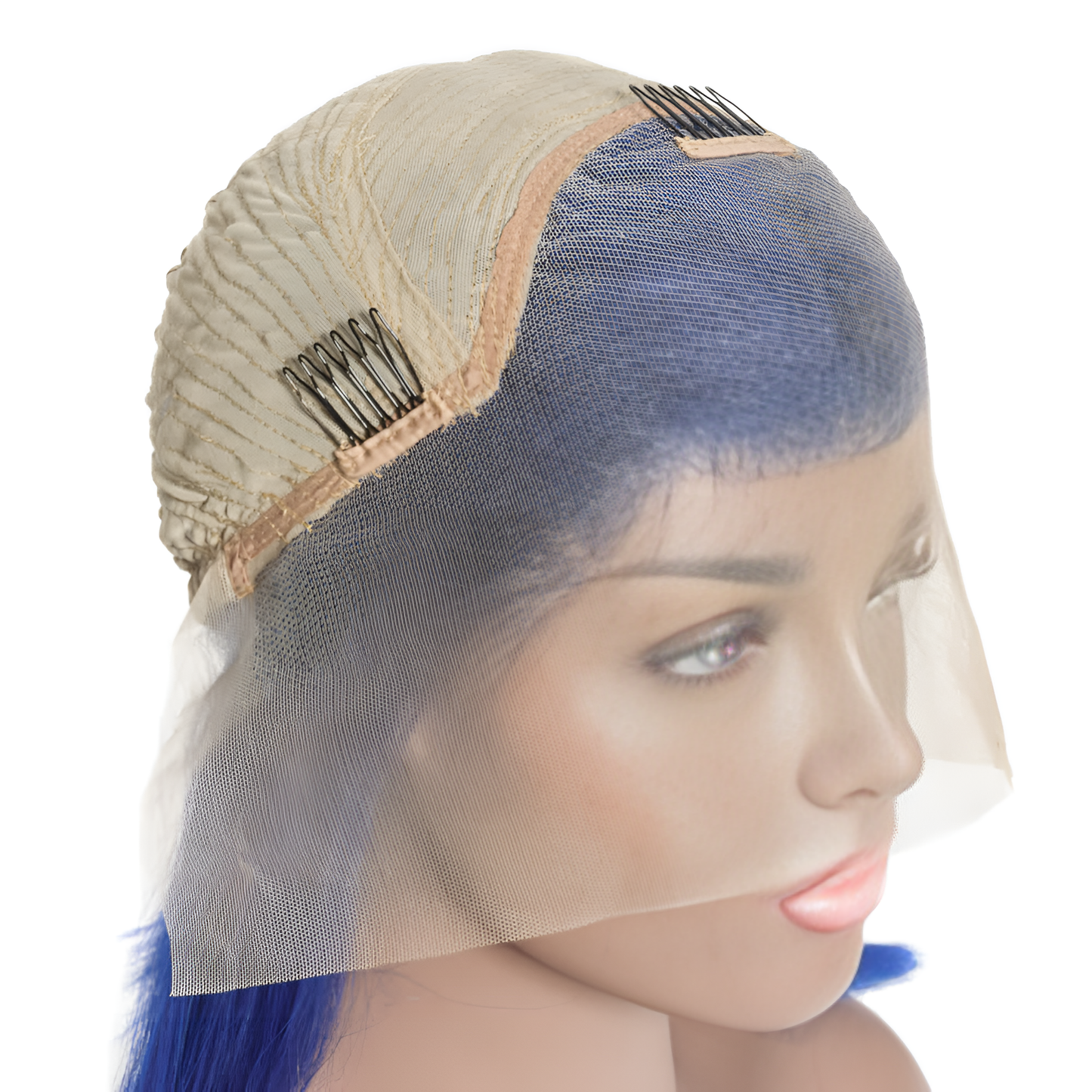 Straight Blue 13x4-Lace Front Bob Wig