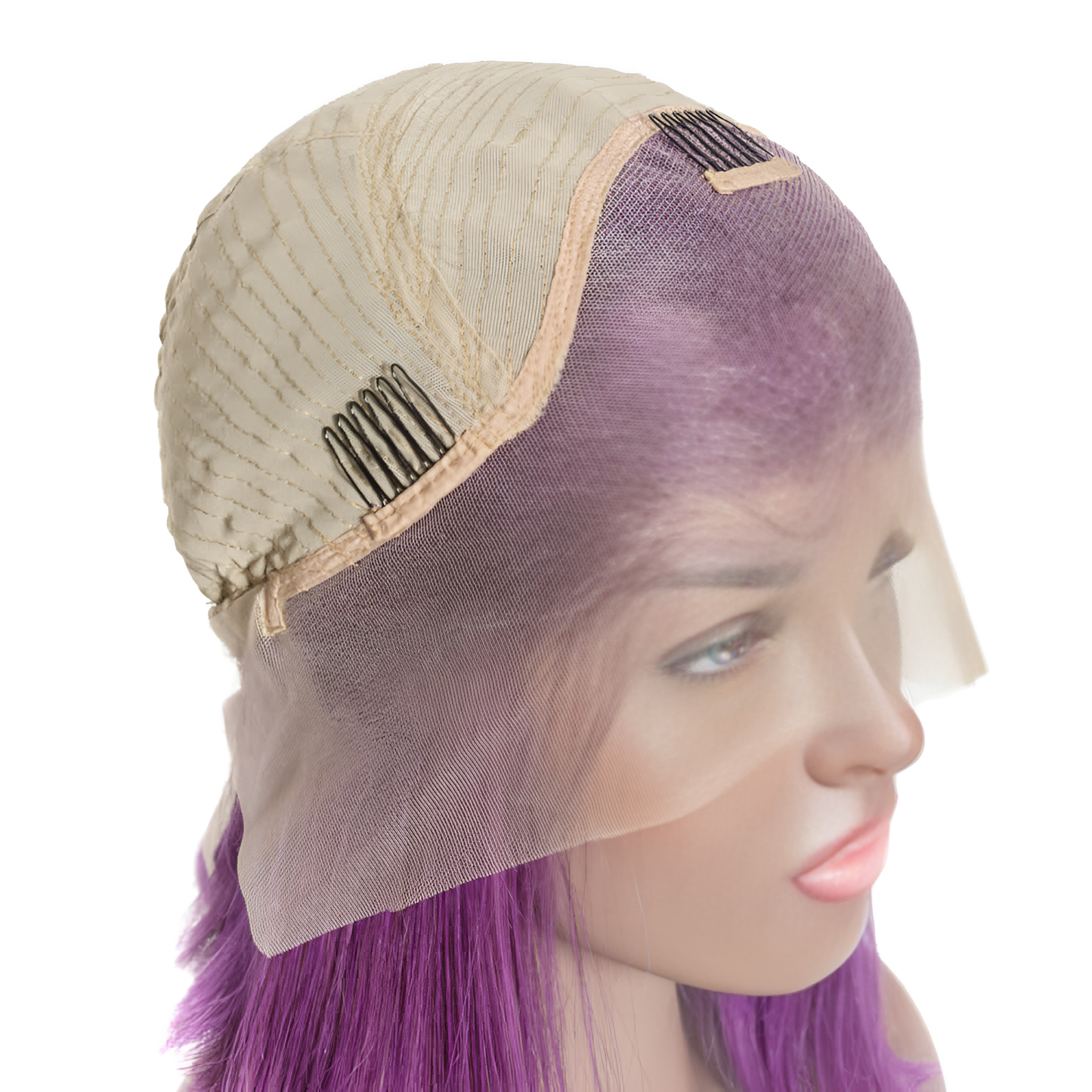 Straight Purple 13x4-Lace Front Bob Wig