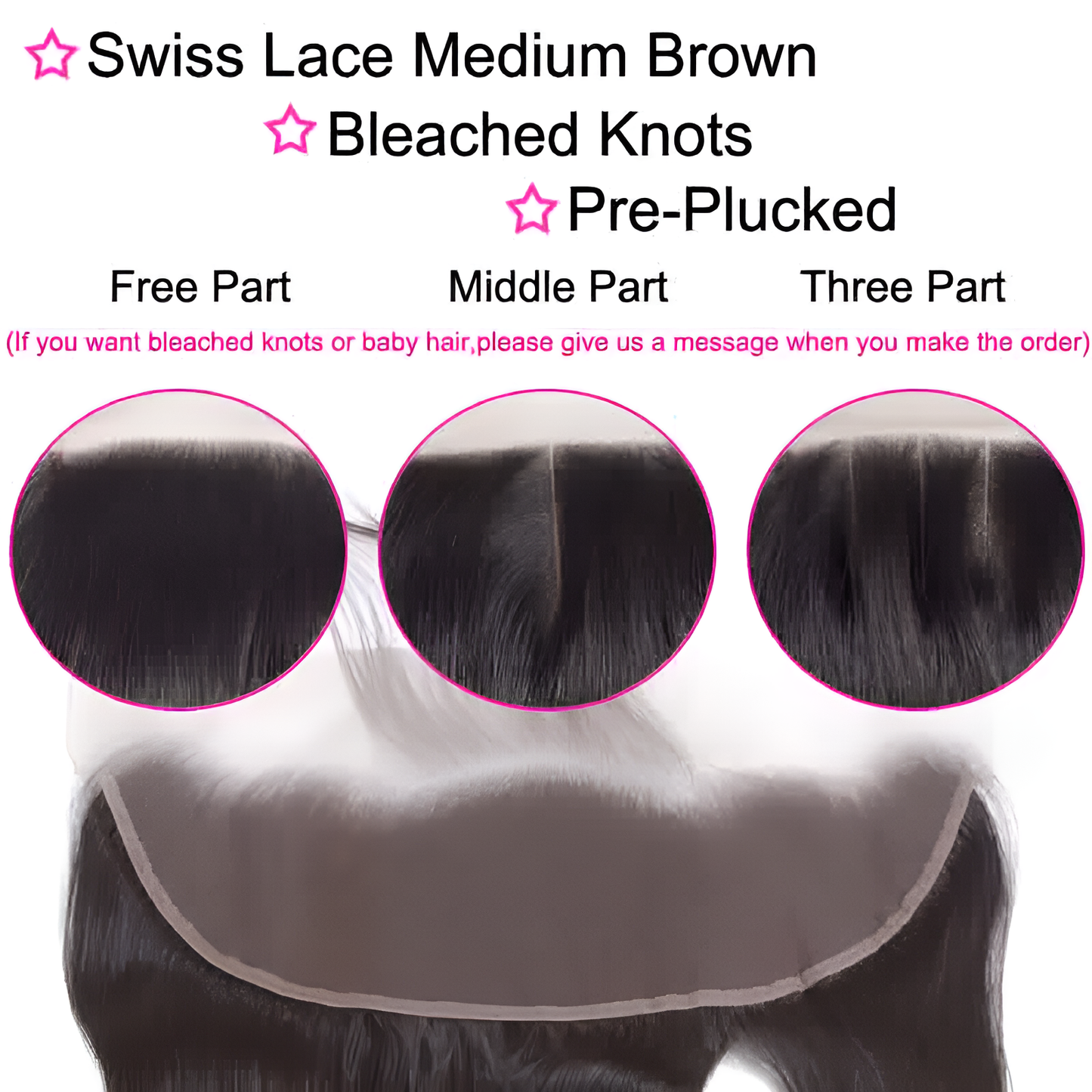 Straight Natural Black Frontal - 13x6