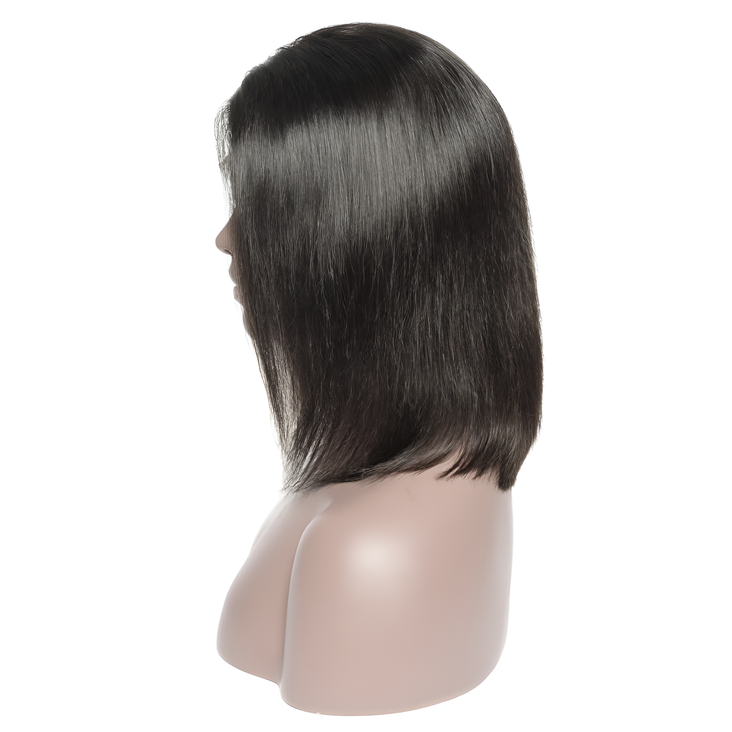 Straight Natural Black Bob wig