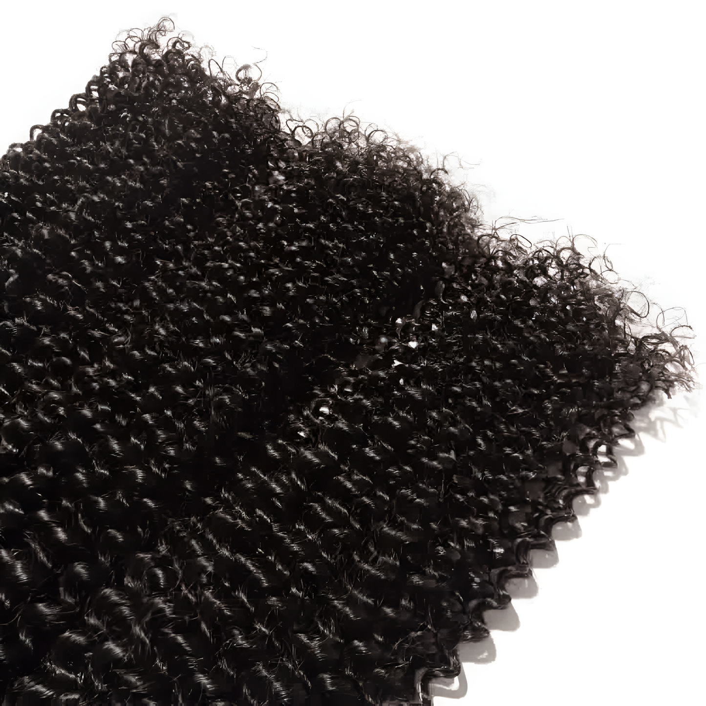 Kinky Curly Natural Black Virgin Hair with 4X4 Closure - Bundle of 4