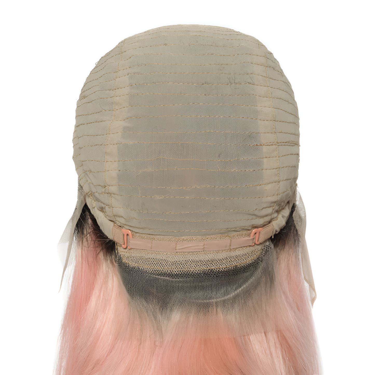 Straight Natural Black-Pink Bob Wig